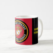 U.S. Marine Veteran Cup Kaffeetasse (VorderseiteRechts)
