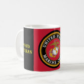 U.S. Marine Veteran Cup Kaffeetasse (Vorderseite Links)