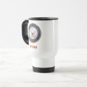 U.S. Marine-Veteranen-Reise/Pendler-Tasse Reisebecher (Vorderseite Links)