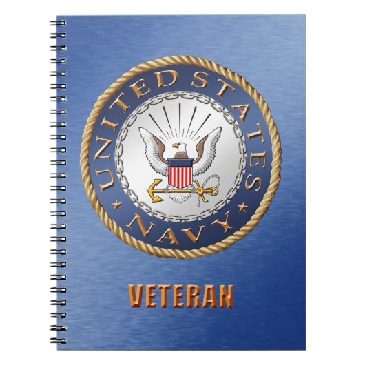 U.S. Marine-Veteranen-Spirale-Foto-Notizbuch Notizblock (Vorderseite)