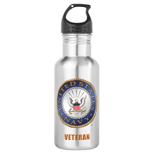 U.S. Marine-Veteranen-Wasser-Flasche Edelstahlflasche (Vorderseite)