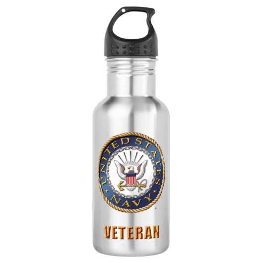 U.S. Marine-Veteranen-Wasser-Flasche Trinkflasche (Vorderseite)