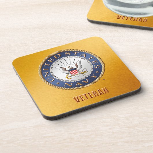 U.S. Marine-Veteranenharter PlastikUntersetzer Getränkeuntersetzer (Linke Seite)