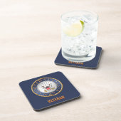 U.S. Marine-Veteranenharter PlastikUntersetzer Getränkeuntersetzer (Rechte Seite)