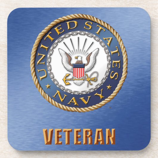 U.S. Marine-Veteranenharter PlastikUntersetzer Untersetzer (Vorderseite)