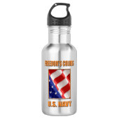 U.S. Marine-Wasser-Flasche Edelstahlflasche (Vorderseite)