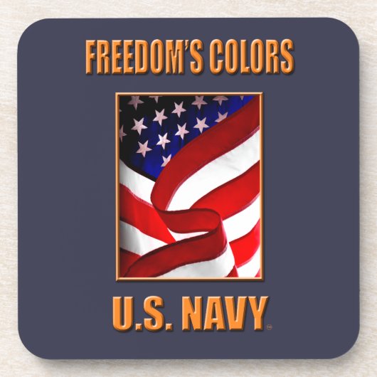 U.S. Marineharte PlastikUntersetzer mit Untersetzer (Vorderseite)