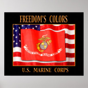 U.S. Marineinfanteriekorps 20" x 16" Druck Poster