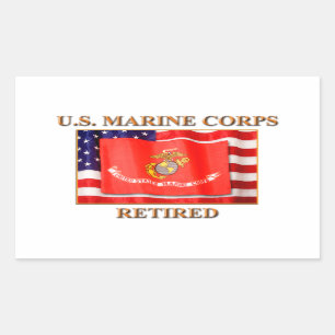 U.S. Marineinfanteriekorps Ihre kundenspezifischen Rechteckiger Aufkleber