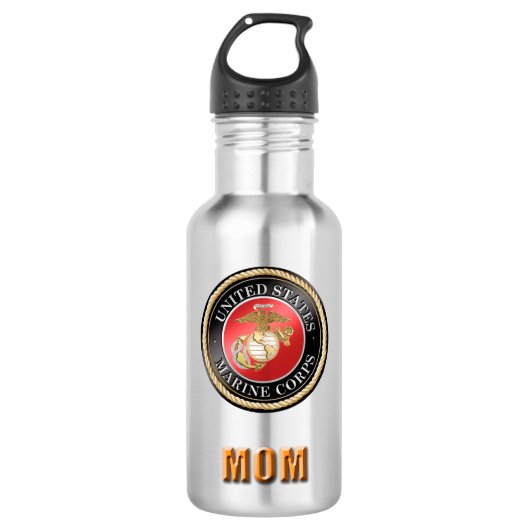 U.S. Marinekorps-Mama-Wasser-Flasche Edelstahlflasche (Vorderseite)
