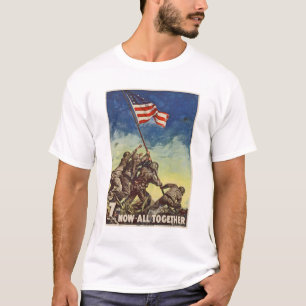 U.S. Marinekorps Vintag "jetzt alle zusammen " T-Shirt