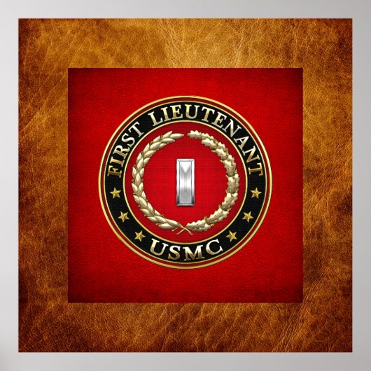U.S. Marines: Erster Leutnant (USMC 1stLt) [3D] Poster (Vorne)