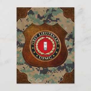 U.S. Marines: Erster Leutnant (USMC 1stLt) [3D] Postkarte