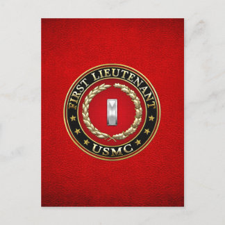 U.S. Marines: Erster Leutnant (USMC 1stLt) [3D] Postkarte