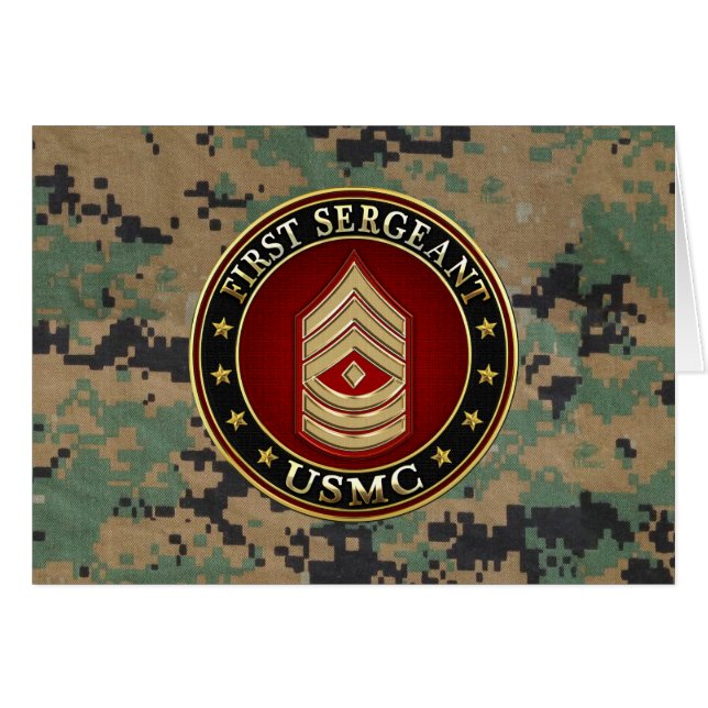 U.S. Marines: Erster Sergeant (USMC 1stSgt) [3D] (Vorderseite (Horizontal))