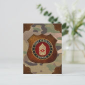 U.S. Marines: Erster Sergeant (USMC 1stSgt) [3D] Postkarte (Stehend Vorderseite)