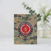U.S. Marines: Hauptbefehl Zwei (USMC CWO-2) [3D] Postkarte (Stehend Vorderseite)
