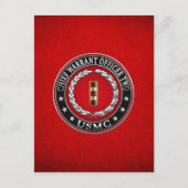 U.S. Marines: Hauptbefehl Zwei (USMC CWO-2) [3D] Postkarte (Vorderseite)