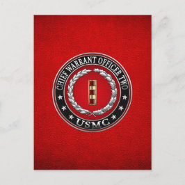 U.S. Marines: Hauptbefehl Zwei (USMC CWO-2) [3D] Postkarte