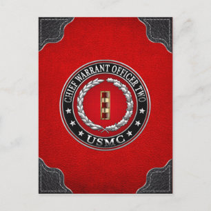 U.S. Marines: Hauptbefehl Zwei (USMC CWO-2) [3D] Postkarte