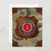 U.S. Marines: Hauptbefehl Zwei (USMC CWO-2) [3D] Postkarte (Vorne/Hinten)