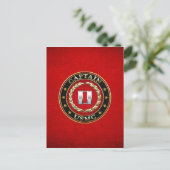 U.S. Marines: Kapitän (USMC Capt) [3D] Postkarte (Stehend Vorderseite)