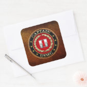 U.S. Marines: Kapitän (USMC Capt) [3D] Quadratischer Aufkleber (Umschlag)