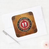 U.S. Marines: Kapitän (USMC Capt) [3D] Quadratischer Aufkleber (Umschlag)