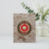 U.S. Marines: Major (USMC Maj) [3D] Postkarte (Stehend Vorderseite)