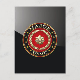 U.S. Marines: Major (USMC Maj) [3D] Postkarte