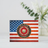 U.S. Marines: Major (USMC Maj) [3D] Postkarte (Stehend Vorderseite)