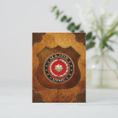 U.S. Marines: Major (USMC Maj) [3D] Postkarte (Stehend Vorderseite)