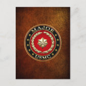 U.S. Marines: Major (USMC Maj) [3D] Postkarte (Vorderseite)