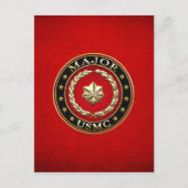 U.S. Marines: Major (USMC Maj) [3D] Postkarte (Vorderseite)