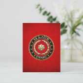 U.S. Marines: Major (USMC Maj) [3D] Postkarte (Stehend Vorderseite)