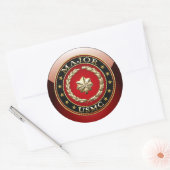 U.S. Marines: Major (USMC Maj) [3D] Runder Aufkleber (Umschlag)