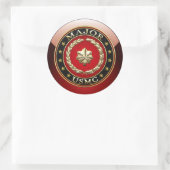 U.S. Marines: Major (USMC Maj) [3D] Runder Aufkleber (Tasche)
