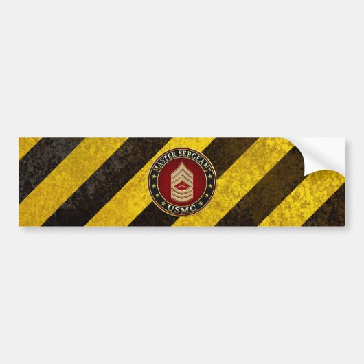 U.S. Marines: Master Sergeant (USMC MSgt) [3D] Autoaufkleber (Vorne)