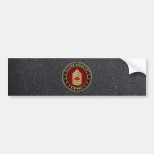 U.S. Marines: Master Sergeant (USMC MSgt) [3D] Autoaufkleber
