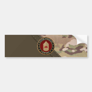 U.S. Marines: Master Sergeant (USMC MSgt) [3D] Autoaufkleber