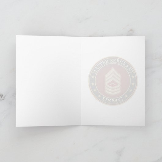 U.S. Marines: Master Sergeant (USMC MSgt) [3D] Karte (Innenseite)