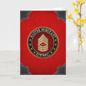 U.S. Marines: Master Sergeant (USMC MSgt) [3D] Karte (Gelbe Blume)