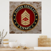 U.S. Marines: Master Sergeant (USMC MSgt) [3D] Poster (Küche)