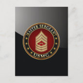 U.S. Marines: Master Sergeant (USMC MSgt) [3D] Postkarte (Vorderseite)