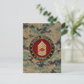 U.S. Marines: Master Sergeant (USMC MSgt) [3D] Postkarte (Stehend Vorderseite)