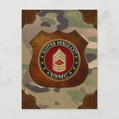U.S. Marines: Master Sergeant (USMC MSgt) [3D] Postkarte (Vorderseite)
