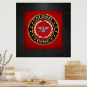 U.S. Marines: Oberst (USMC Col) [3D] Poster (Küche)