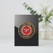 U.S. Marines: Oberst (USMC Col) [3D] Postkarte (Stehend Vorderseite)