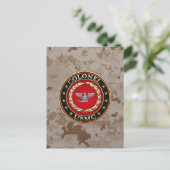 U.S. Marines: Oberst (USMC Col) [3D] Postkarte (Stehend Vorderseite)