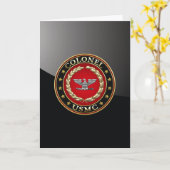 U.S. Marines: Oberst (USMC-Oberst) [3D] Karte (Gelbe Blume)